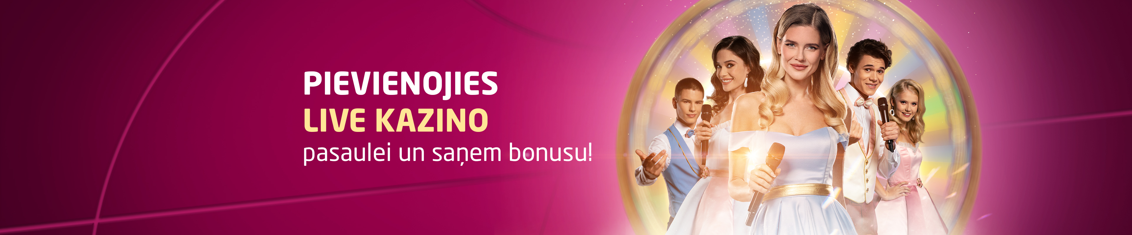 LIVE kazino bonuss