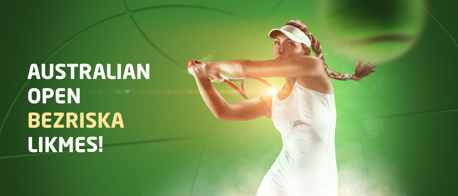 Australian Open bezriska likmes!